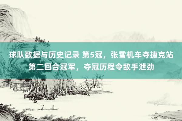 球队数据与历史记录 第5冠,张雪机车夺捷克站第二回合冠军,夺冠历程令敌手泄劲